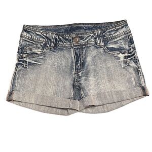 Candie's Distressed Cuffed Jean Shorts Size 5